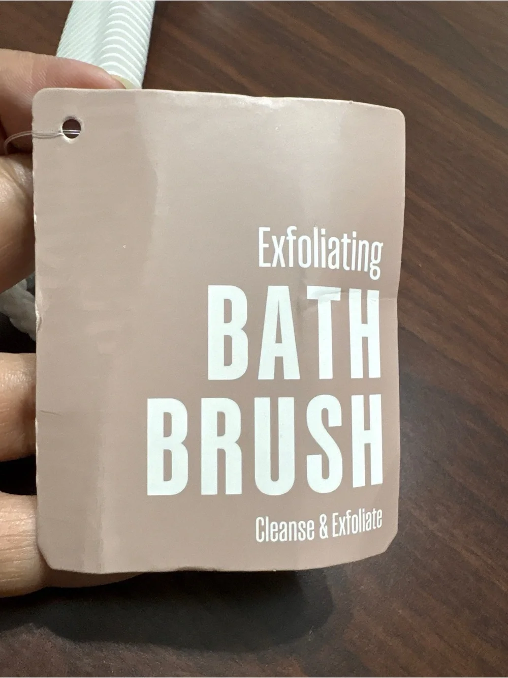 Home Collection Exfoliating Bath Brush - White